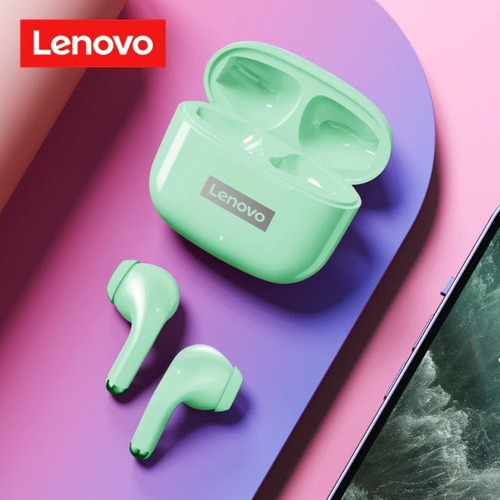 Audifonos Lenovo Livepods Lp40 Pro Verde Para iPhone Android