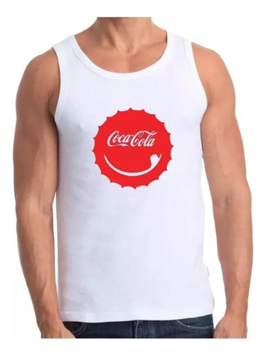 Polera Musculosa Sin Mangas 100% Algodon - Coca Cola 02