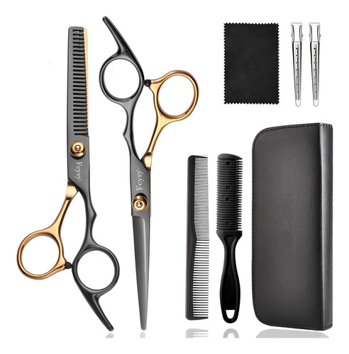 Hair Cutting Scissors Kit, Fcysy Professional Barber Shears 