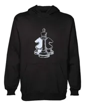 Comprar Buzo Canguro Logo Ajedrez Juegos Chess Piezas Caballo
