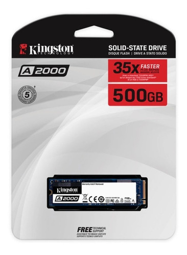 Disco Duro Estado Solido Pcie Kingston A2000 500gb Nvme 2280