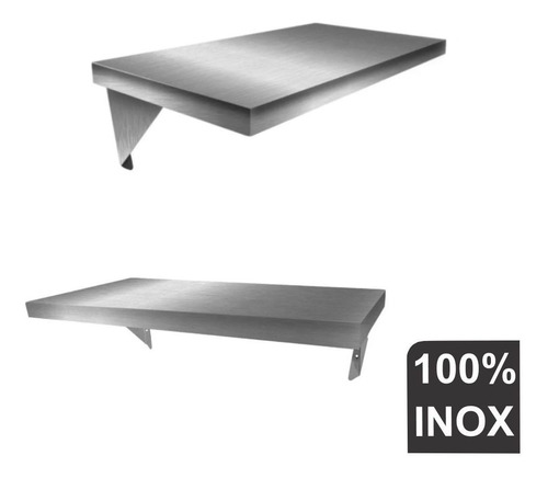 Imagem 1 de 7 de Prateleira De Parede Em Aço Inox Frete Gratis Resistente