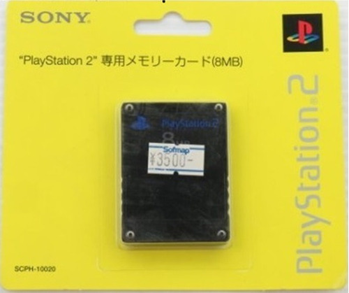 Sony Playstation 2 Ps2 Memory Card 8mb Original Lacrado Jp