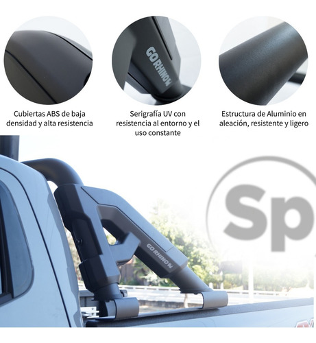 Imagen 3 de 6 de Roll Bar Posamanos Nissan Np300 Frontier 2016/2020 Go West