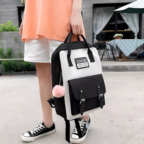 Set De 5 Mochilas Escolares, Estuches Para Lápices Para Estudiantes