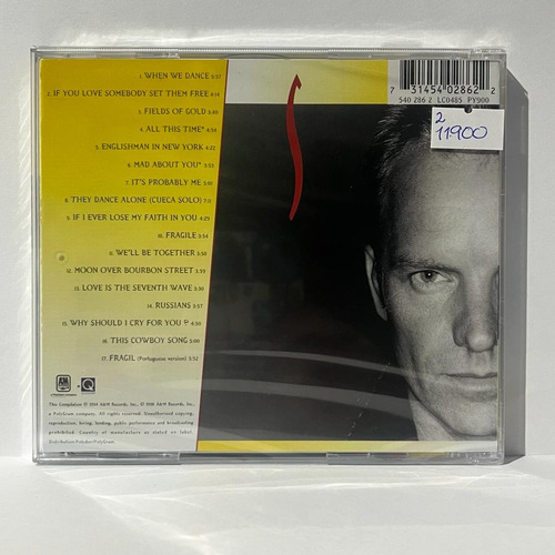 Sting Fields Of Gold O melhor de Sting 1984-1994 Cd Nuevo Eu
