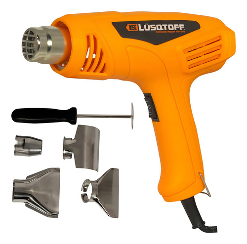 Pistola De Calor 1600w Lusqtoff Pcl1600-7 + Accesorios