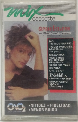 Gloria Estefan Cassette Mexicano Miami Sound M. Ltm Mtx Kst