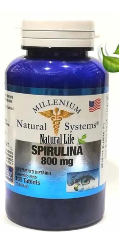 Spirulina De 800 Mg X 100 Tabletas Dos Tar - L a $1