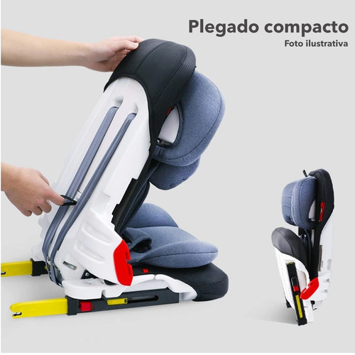 Imagen 7 de 10 de Butaca Auto Bebe Plegable Con Isofix De 9 36 Kilos Felcraft