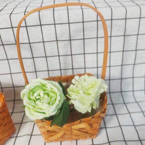 Cesta De Flores Cestas Tejidas Decorativas Para La Boda