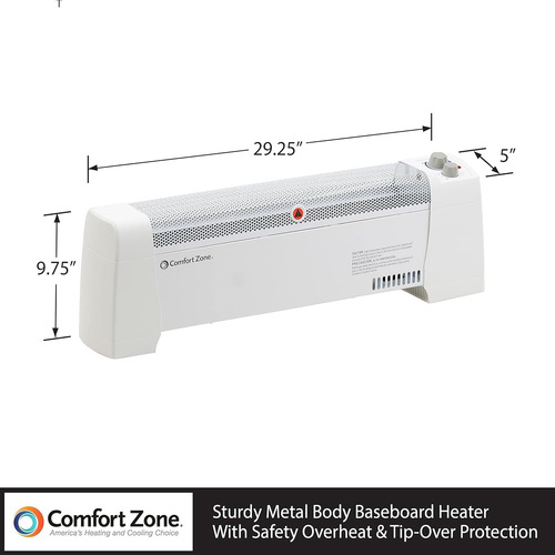 Calentador Eléctrico De Zócalo Termostato Ajustable, ...