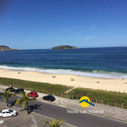 Imagem 1 de 15 de Excelente Cobertura Linear Alto Padrão Frente Mar 4 Quartos 3 Vgs Piscina - 240