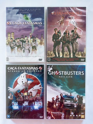 Dvd Os Caça Fantasmas - 4 Filmes Lacrados E Originais.