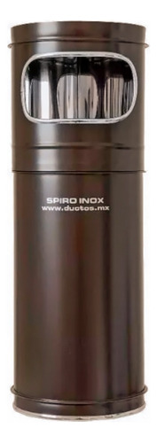 Spiro Inox Bote Para Basura Acero Inox Chocolate 20x58 Cm 