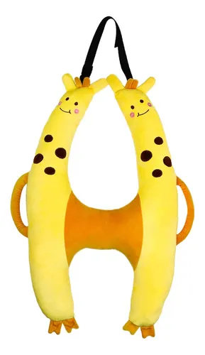 Cojín De Viaje Para Asiento Trasero De Coche, Amarillo