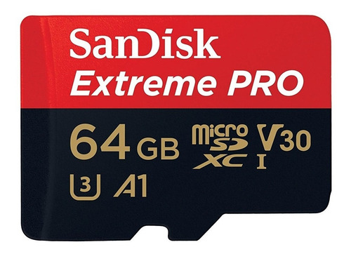 Imagem 2 de 4 de Cartão Memória Sandisk Extreme Pro Micro Sdxc 64gb 170mbs A2