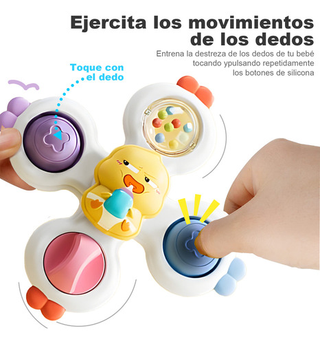 Ye Mesa Comedor Musical Giratoria Con Ventosa For Bebés 0 A