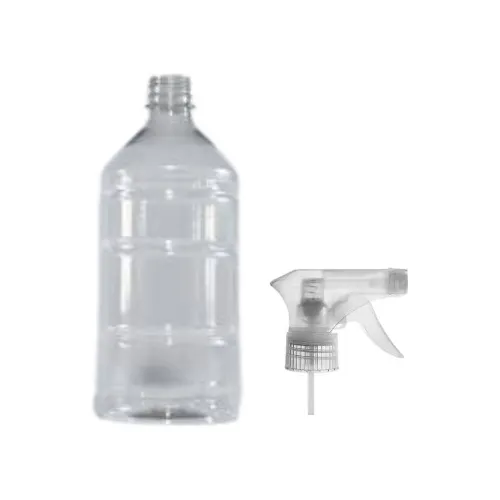 Botella Litro Transparente Con Gatillo X 10 Uniades.