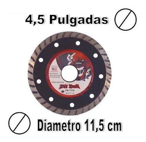 Disco Corte Punta De Diamante Herramienta Concreto 4.5