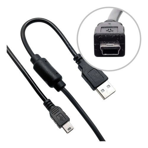 Cabo Mini Usb V3 Para Câmera Com Filtro 1,50 Metros
