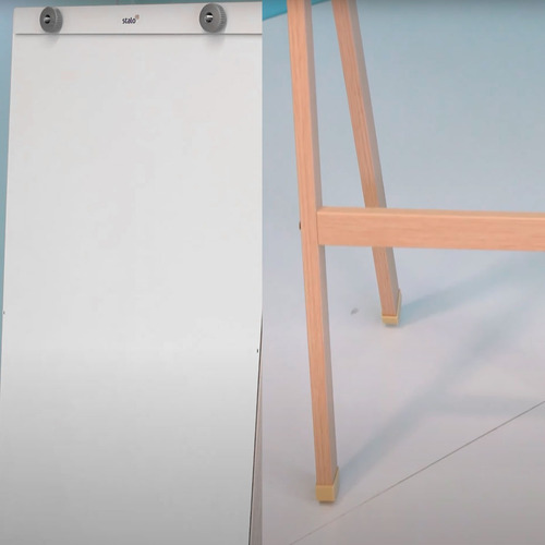 Flip Chart Quadro Branco Lousa Cavalate Slim Pregador Bloco