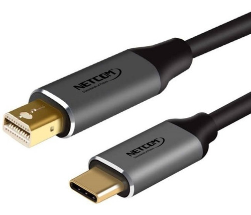 Cable Adaptador Usb C A Mini Dp Netcom De 1.8 Metros 4k 60hz