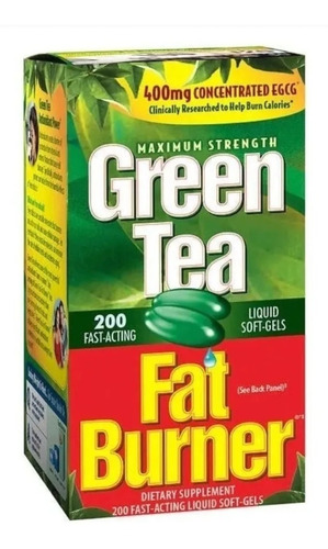 Green Tea Fat Burner Chá Verde 200 Cápsulas Importado