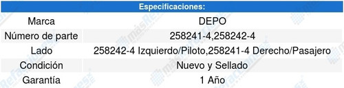 Par Faros Niebla Depo Mitsubishi Lancer 08 A 12