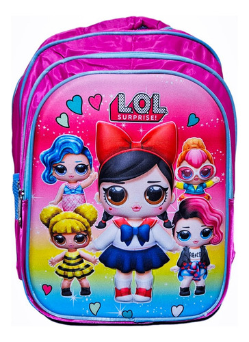 Mochila Animada Lol Surprise 16puLG Escolar/infantil