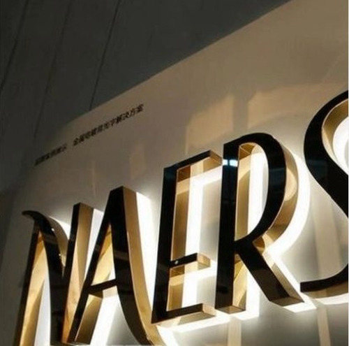 Avisos Logo Corpóreos Acrílico Letras Espejo Retroiluminados