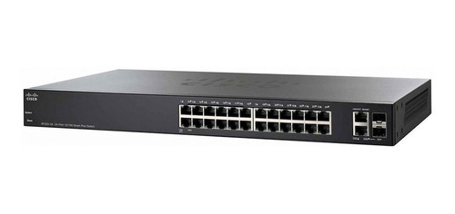 Switch Cisco Sf220-24 Administrable 24 Puertos Lan + 2 Sfp