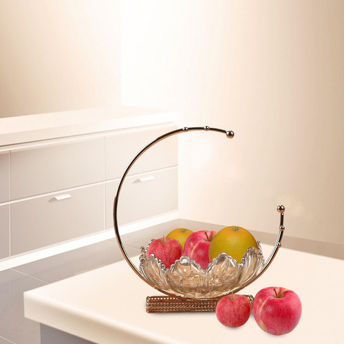 Tazón De Fuente De Frutas Decorativo De Vidrio, Centros De