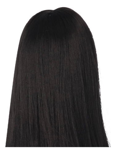 Peluca De Muñeca Negra, Negra, 1/3, Articulada En Forma De B