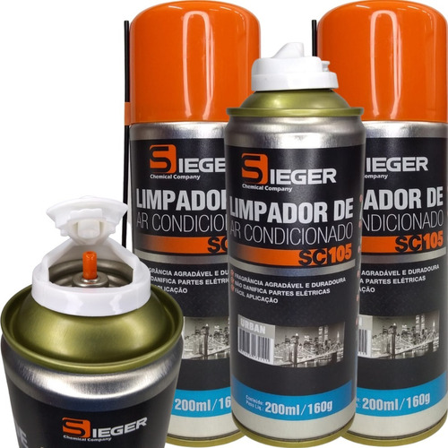 Kit 3 Spray Higienizador E Limpador De Ar Condicionado