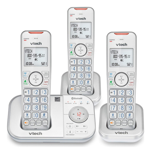 Teléfono Inalámbrico Vtech Vs112-37 Dect 6.0 Bluetooth 3...