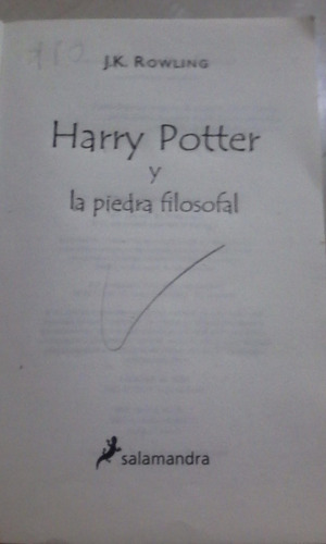 Libro Harry Potter (Usado)