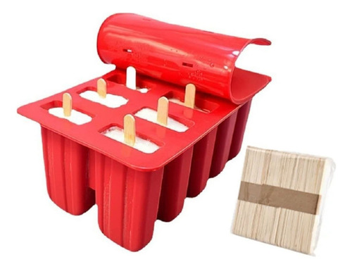 Silicona Helado Helado Paletas Maker 10 Cavidades Casero Pop