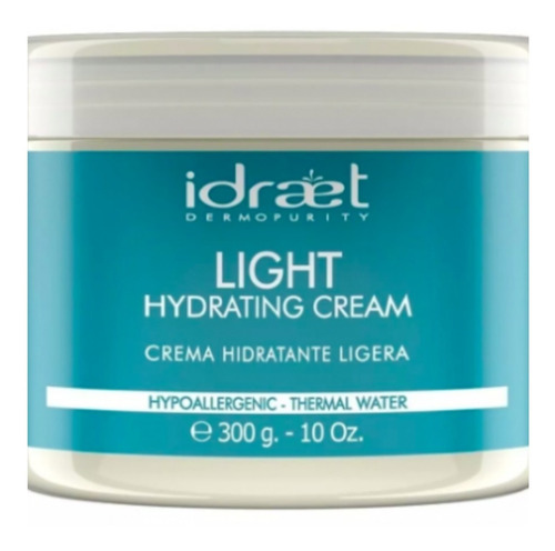 Crema Hidratante Ligera Idraet Light Hydrating 300g  