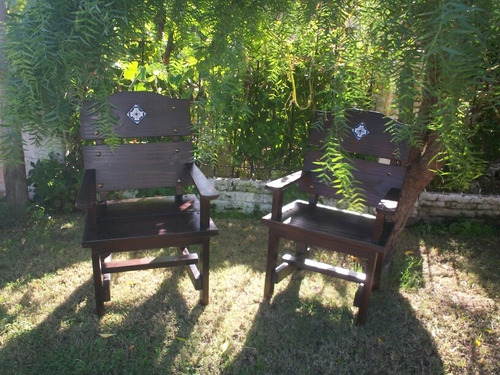 Sillon En Madera Maciza Para Jardin O Barbacoa