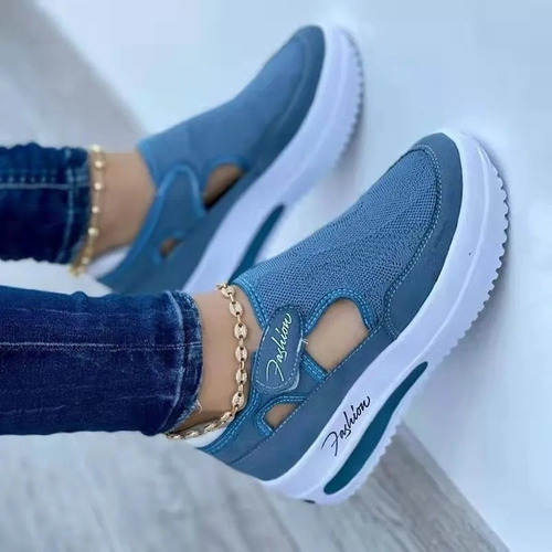 Zapatos De Plataforma Casuales Transpirables Para Mujer