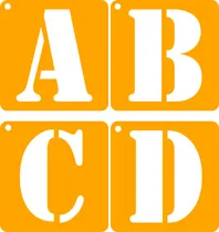 Comprar Stencil Letras Abecedario 20cm 28 Plantillas Deco Stencils