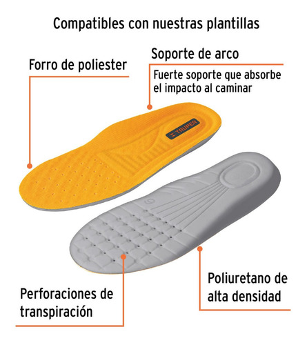 Imagen 3 de 6 de Bota De Seguridad Industrial Hombre Mujer Dioelectico Truper