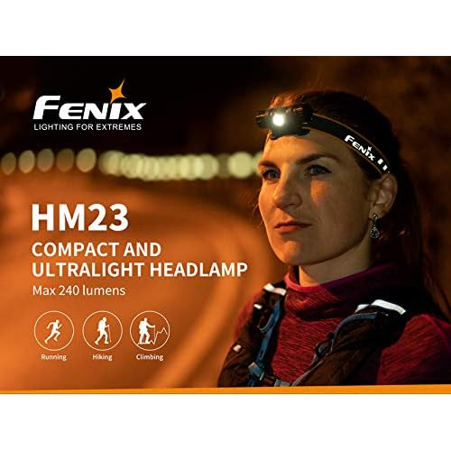 Linterna Frontal Led Fenix Hm23 De 240 Lúmenes Acampar...