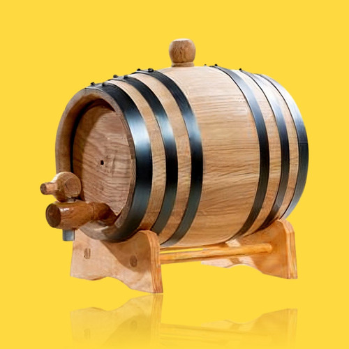 Barril Vacío De 5 Litros Para Cerveza. Aro Galvanizado