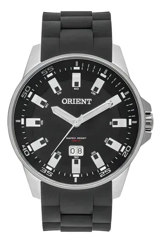 comprar Relógio Preto Masculino Orient Mbsp1031 P1px Silicone Mbsp
