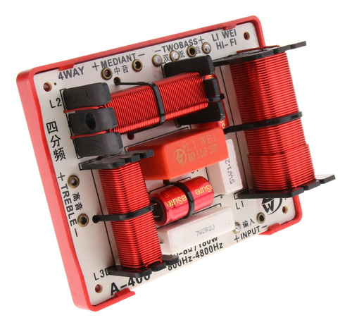 Imagen 5 de 9 de 4way Crossover Treble Bass Frecuencia Divisor 180w Hifi