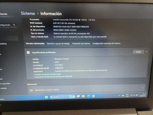 Lenovo Ideapad 320-15iap - (muy Buen Estado, Con Fuente.) Negro