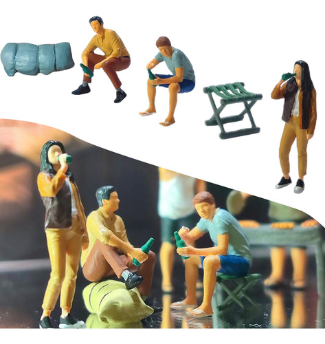 5 Piezas 1/64 Barbacoa Personas Figuras Estilo B Estilo B