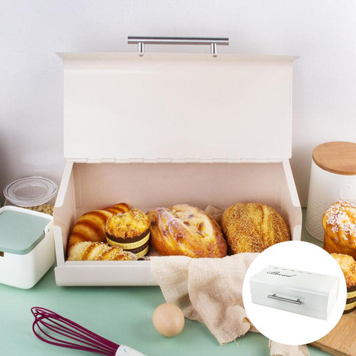 Caja De Almacenamiento De Pan Vintage De Hierro Para Cocina